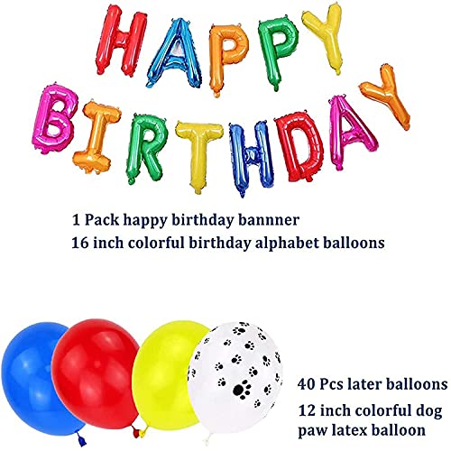 Decoración Cumpleaños Patrulla Canina Globos Patrulla Canina Pancarta Cumpleaños Patrulla Canina Balloons Paw Dog Patrol