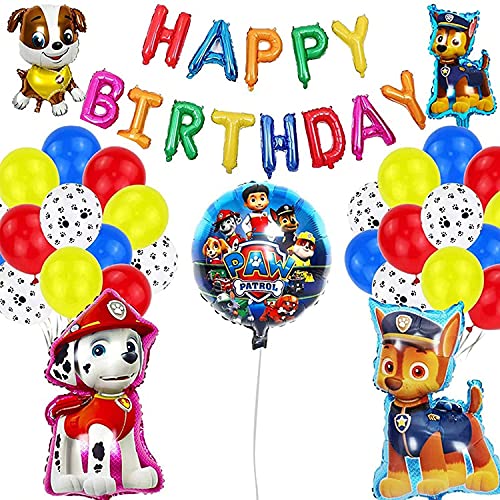 Decoración Cumpleaños Patrulla Canina Globos Patrulla Canina Pancarta Cumpleaños Patrulla Canina Balloons Paw Dog Patrol