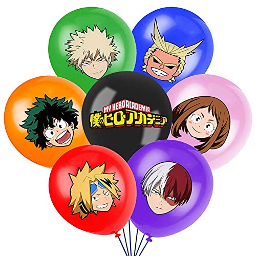 Decoración para Fiestas Temáticas Globos, NALCY Kit de Decoracion Cumpleaños Globos, Globos De Fiesta De My Hero Academia para Decoración Chicos Niños Cumpleaños (56 Piezas)