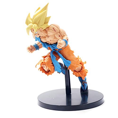 DEERO Dragon Ball Z Son Goku Figura de acción Super Saiyan Assault PVC Dragon Ball Z Modelo DBZ Colección Modelo (A OPP Bag)