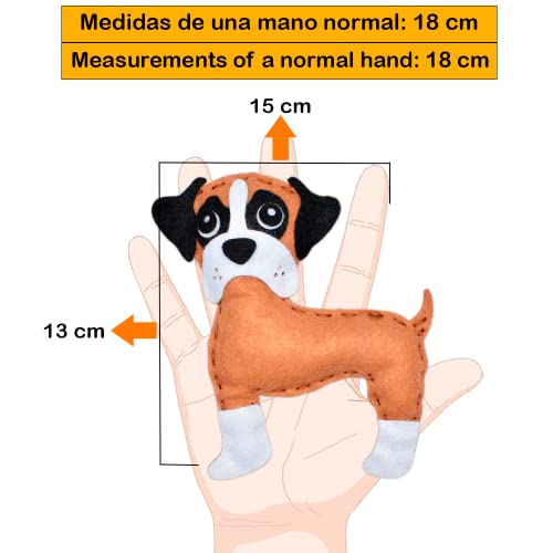 DeFieltro Razas De Perros - Kit Costura Niños y Adultos para Hacer Manualidades Infantiles – Set de Costura Niñas para Aprender a Coser – Juego Maletin Costura Infantil