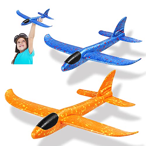 Dekewe Avion Planeador De Espuma,Aviones Juguete, Glider Aviones, AvióN De Lanzamiento Juguetes para NiñOs, Juguete Volador para NiñOs como Regalo