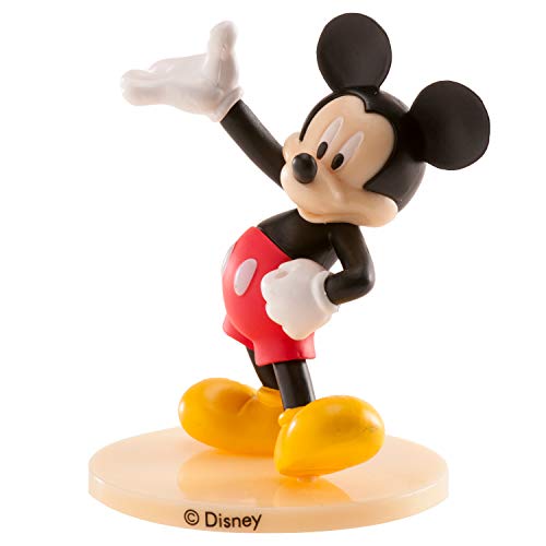 Dekora - Decoracion para Tartas con la Figura de Mickey Mouse de PVC con su Característica Pose de Bienvenida