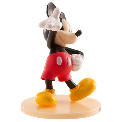 Dekora - Decoracion para Tartas con la Figura de Mickey Mouse de PVC con su Característica Pose de Bienvenida