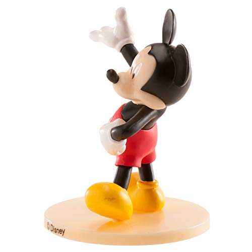 Dekora - Decoracion para Tartas con la Figura de Mickey Mouse de PVC con su Característica Pose de Bienvenida