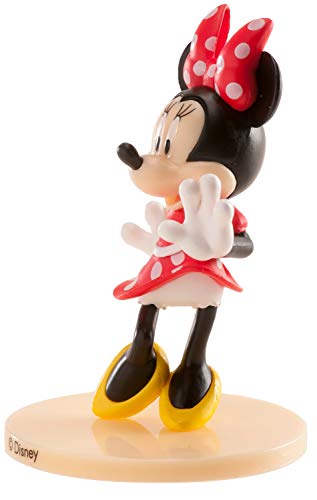 Dekora- Decoracion para Tartas Minnie Mouse de PVC con una Pose de Auténtica Figura del Cine y Televisión, Multicolor (347174)