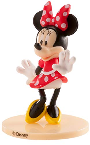 Dekora- Decoracion para Tartas Minnie Mouse de PVC con una Pose de Auténtica Figura del Cine y Televisión, Multicolor (347174)