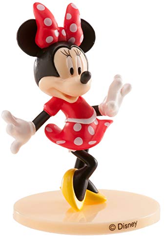 Dekora- Decoracion para Tartas Minnie Mouse de PVC con una Pose de Auténtica Figura del Cine y Televisión, Multicolor (347174)