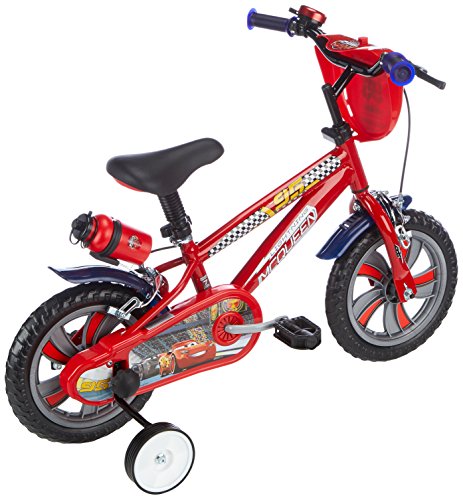 Denver Bike Disney Cars - Bicicleta de Rayo Mcqueen con ruedines