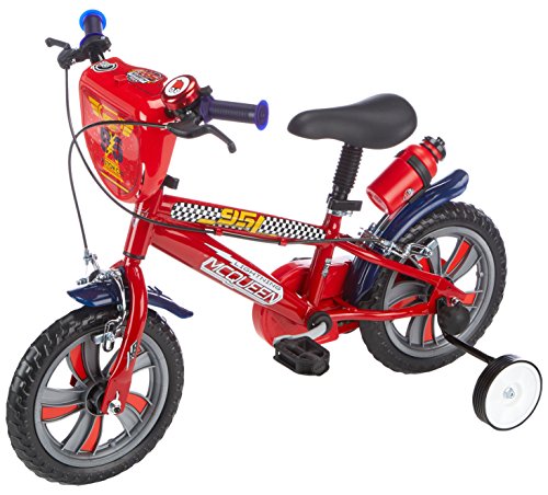 Denver Bike Disney Cars - Bicicleta de Rayo Mcqueen con ruedines