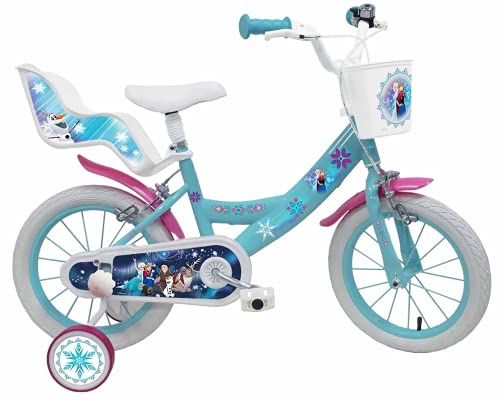 Denver Bike Frozen - Bicicleta (16", Vertical, Ciudad, Acero, Blanco/ Rosa 40,6 cm (16")