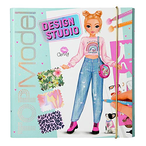 Depesche 11251 Create your TOPModel Design Studio - Libro para colorear (26 x 25 x 2,5 cm)