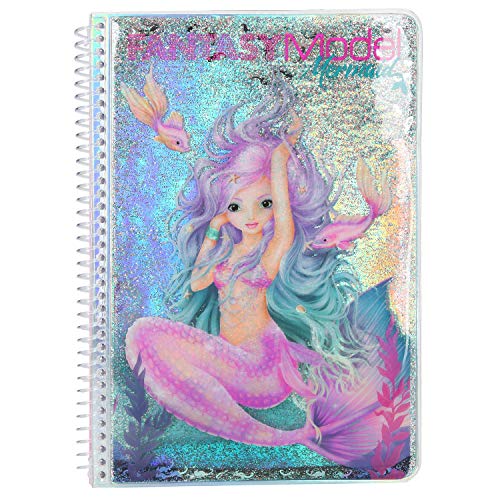 Depesche-DP-0010472 Libro para Colorear Fantasy Model Mermaid, Aprox. 17 x 23,5 x 1,5 cm Color (10472)