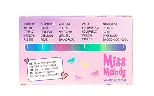 Depesche- Miss Melody - Juego de Pulsera y Anillo Que Cambia de Color según el Estado de ánimo (7179)