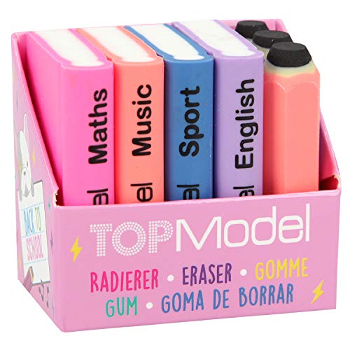 Depesche- TopModel - Juego de Gomas de borrar, diseño de Perro, Color carbón (3942)