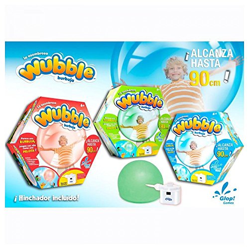 Desconocido Wubble Bubble - Pelota Transparente con Hinchador (Varios Modelos) - Burbuja wubble + hinchador std (6), Aire Libre A Partir de 6 años