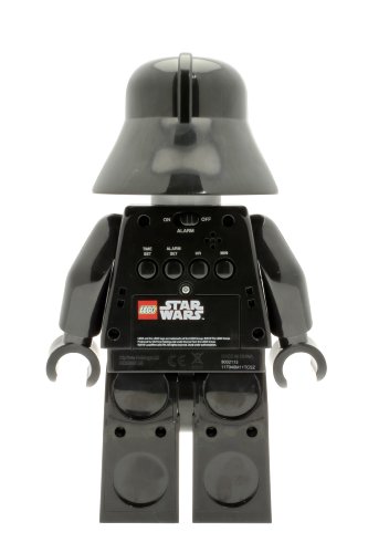 Despertador con luz infantil con figurita de Darth Vader de LEGO Star Wars 9002113