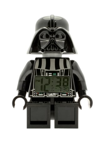 Despertador con luz infantil con figurita de Darth Vader de LEGO Star Wars 9002113