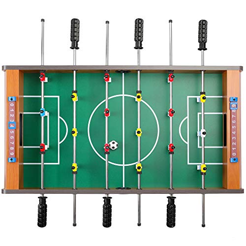 Deuba Futbolín Juego de Mesa de Madera Baby Foot Infantil para niños con 18 Figuras robustas 69x62x37cm Patas Ajustables