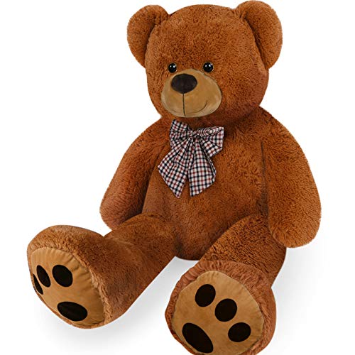 Deuba Oso de Peluche Gigante Marrón XL 100 cm Osito Suave y cariñoso para niños y Adultos - Regalo Colores realistas