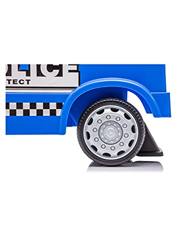 Devessport - Correpasillos Mercedes Actros - Camión de policía - 63,5 x 29 x 27 cm - Ideal para niños de 1 a 3 años (Máximo 25 Kg)