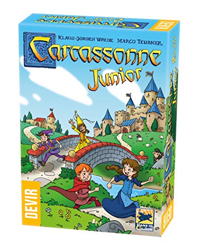 Devir - Carcassonne Junior Juego de Mesa, Multicolor, 27.5 x 6.5 x 19 cm (BGCARJTR)