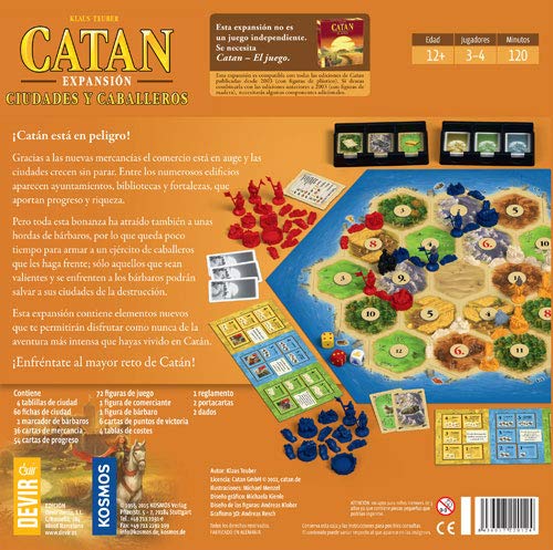 Devir - Expansión Catan: Ciudades y Caballeros, juego de mesa (BGCIUDADES)