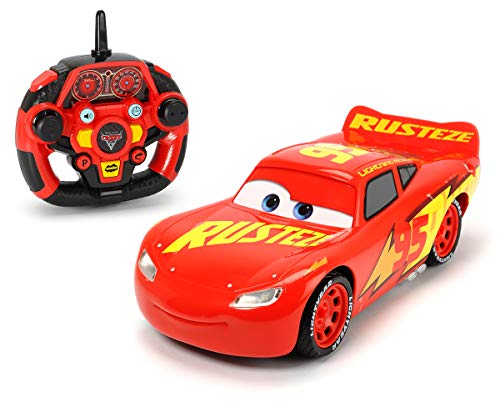 Dickie 203086005 Rayo Mcqueen Control Remoto Coche Lightnig Movimiento Completo y Escala 1:16