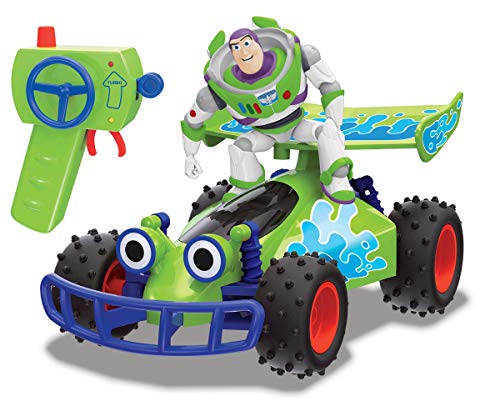 Dickie Coche teledirigido Toy Story Buggy con Figura de Buzz de Juguete teledirigido con función Turbo, 1:24, 20 cm