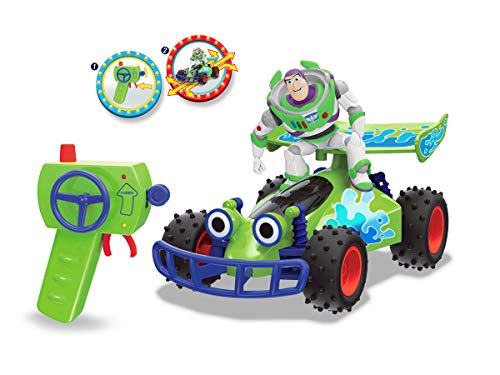 Dickie Coche teledirigido Toy Story Buggy con Figura de Buzz de Juguete teledirigido con función Turbo, 1:24, 20 cm