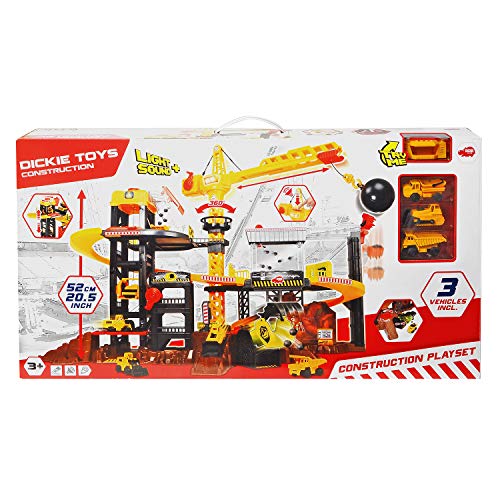 Dickie- Set construcción con vehículos, Multicolor (3729010)