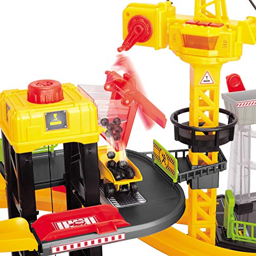 Dickie- Set construcción con vehículos, Multicolor (3729010)