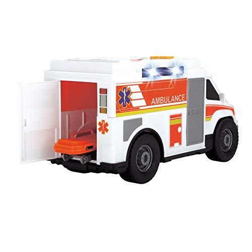 Dickie Toys Action Series - Ambulancia con Luz y Sonido, para Niños a partir de 3 Años - 30 cm