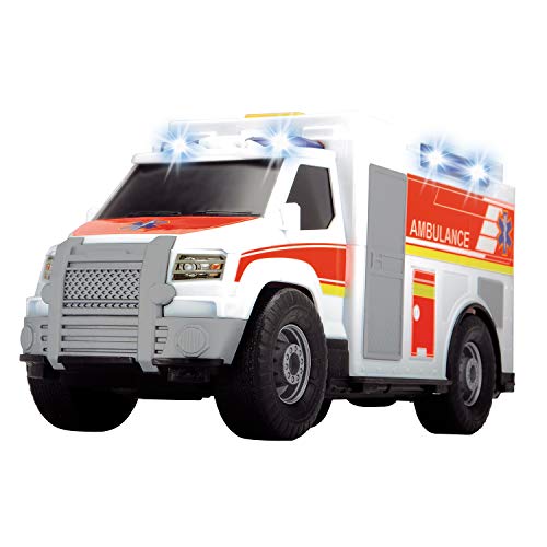 Dickie Toys Action Series - Ambulancia con Luz y Sonido, para Niños a partir de 3 Años - 30 cm