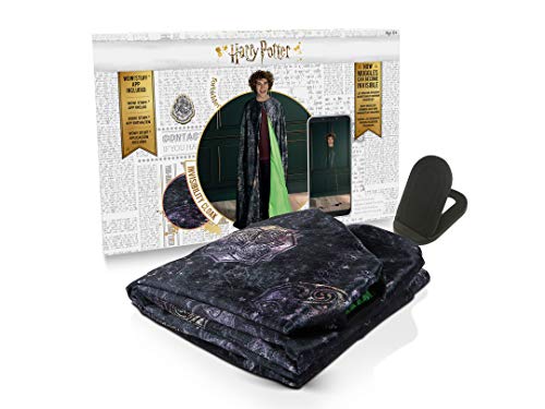 Dickie Toys Capa de camuflaje de Harry Potter para hacer invisible con aplicación, capa mágica, las Reliquias de la Muerte, disfraz de Harry Potter