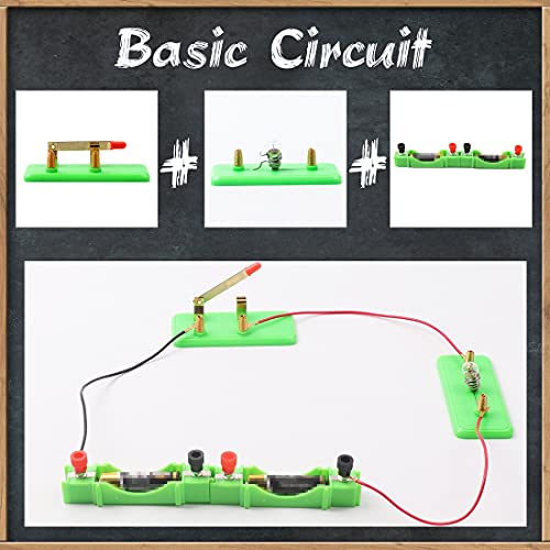 DigHealth Kit Circuito Eléctrico, Juguetes Educativos, Kit Ciencia para Niños, Kit de Experimentación Física para Aprendizaje Básico de Circuitos