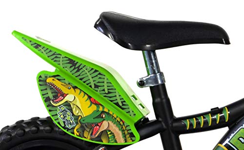 Dinobikes Kinderfahrrad Bicicleta, Niños, Verde, 12 Pulgadas