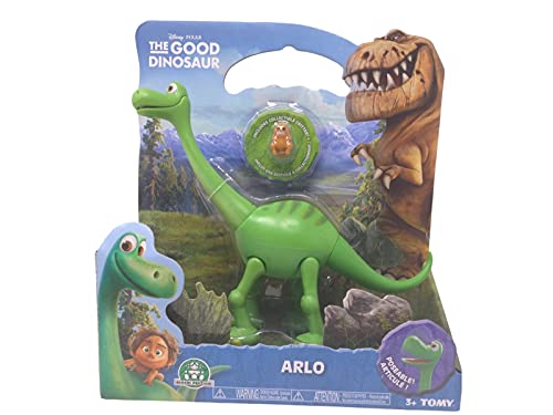 Dinosaurio de juguete "Arlo Disney" con mini personajes – Dinosaurio de 19 cm personajes Disney pequeños 3 cm – Muñecos Disney Dinosaurios juguete de plástico el buen viaje de Arlo Pixar mini juguetes