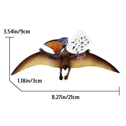 Dinosaurios Simulación de Juguete Modelo de Pteranodon Adornos de Juguete Espuma Suave Jumbo Toy Dinosaurios con Sonido de Dinosaurio Realista Juguetes educativos para niños