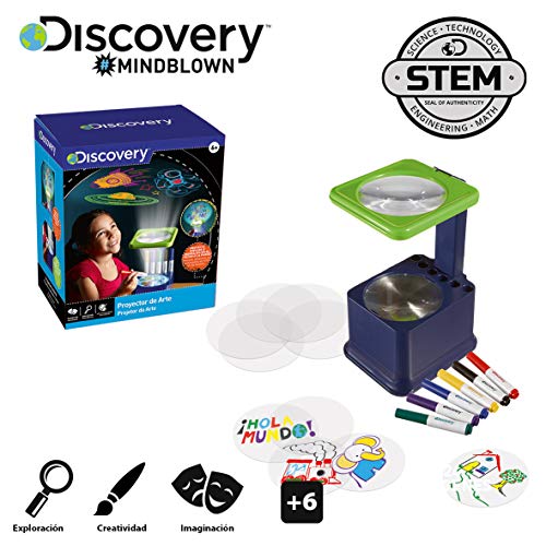 Discovery - Proyector de Arte, Proyectores para Dibujar, Juegos Educativos 6 Años, Smart Games, Regalos Originales.