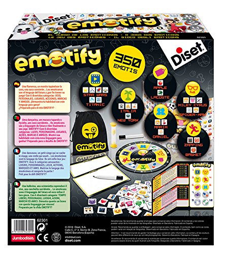 Diset - Emotify, Juego de mesa familiar a partir de 10 años