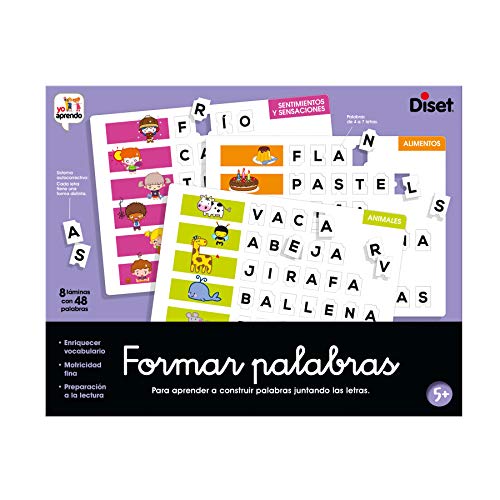 Diset- Formar palabras - Juego educativo para aprender el abecedario y la ortografía a partir de 5 años