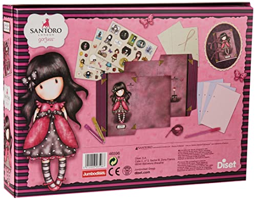 Diset- Gorjuss Crea tu diario, juego creativo, 30 x 22 x 5 cm (46596)