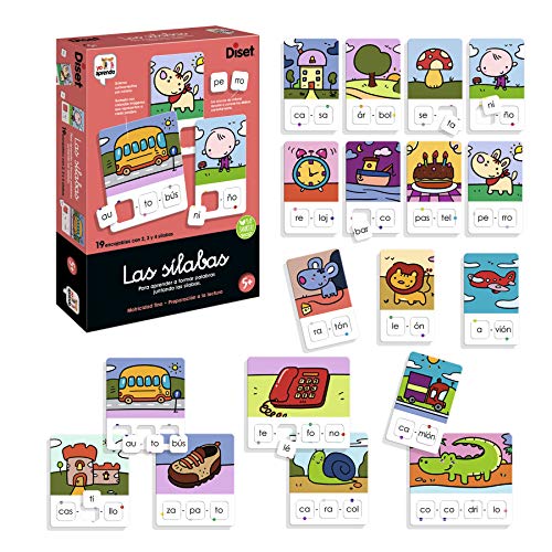 Diset - Las Sílabas - Juego educativo para aprender las letras y el abecedario para niños a partir de 5 años