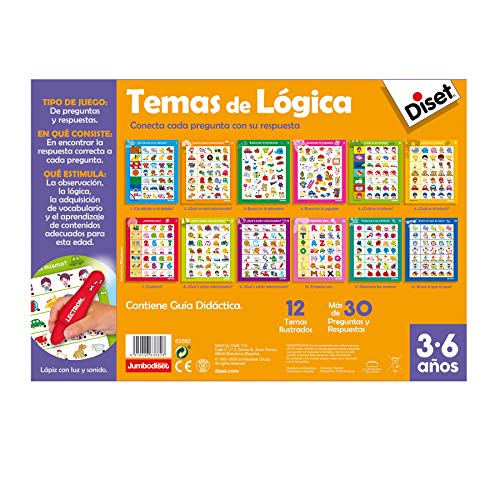 Diset - Lectron Lapiz Temas De Logica - Juego educativo a partir de 3 años