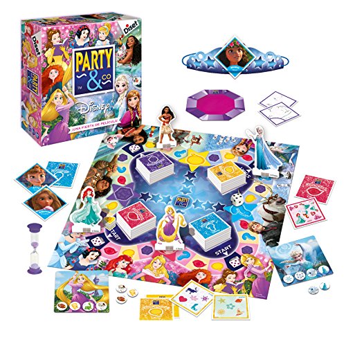 Diset - Party & Co Disney princesas - Juego preescolar multiprueba a partir de 4 años