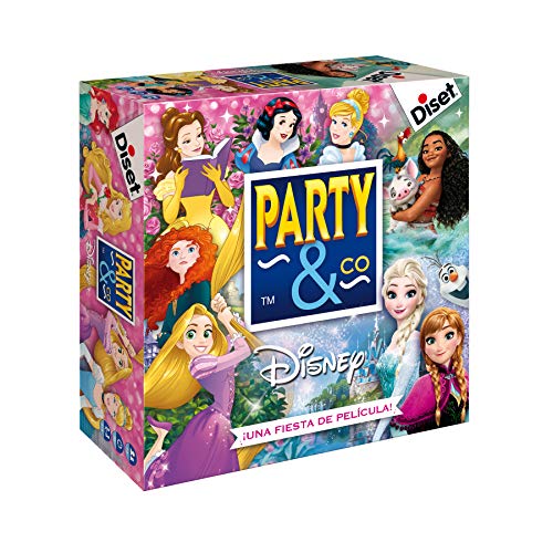 Diset - Party & Co Disney princesas - Juego preescolar multiprueba a partir de 4 años