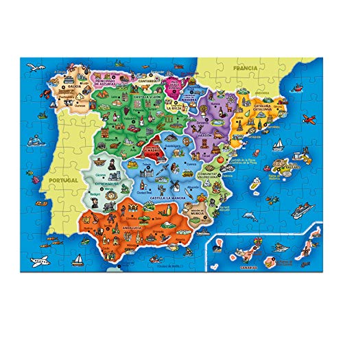 Diset - Provincias y Autonomías de España, Puzzle educativo para aprender la geografía española a partir de 5 años