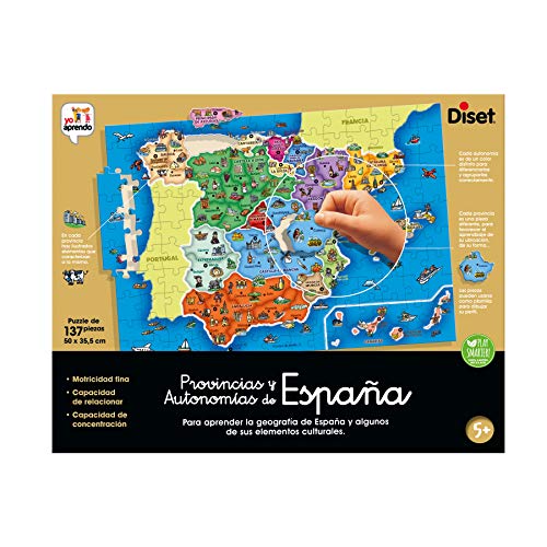 Diset - Provincias y Autonomías de España, Puzzle educativo para aprender la geografía española a partir de 5 años