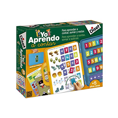 Diset Yo Aprendo A Contar Juego Educativo A Partir De 5 Años + Sumar Y Restar Juego De Mesa, Multicolor (68954)